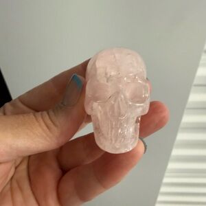 Rose Quartz Skull